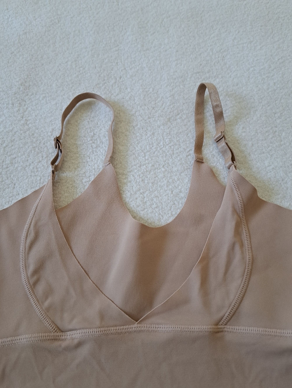 Warner's Beige Nude Shaping Slip Dress - Picture 2 of 9